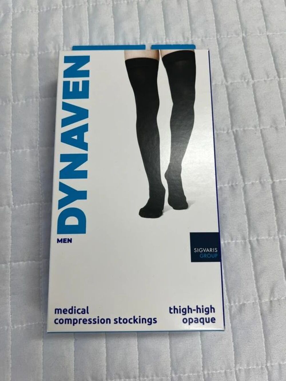 Sigvaris Dynaven Men’s XL Thigh High Compression Stockings 20-30 mmHg Black